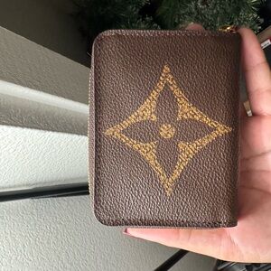 Louis Vuitton Brown and Gold Wallet